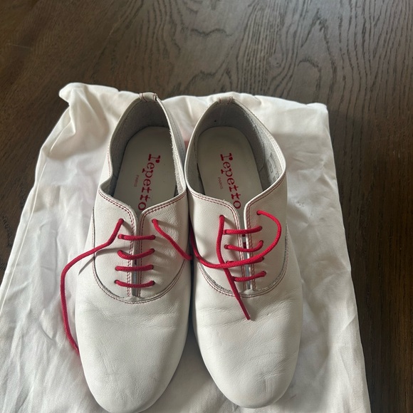 Repetto Shoes - Repetto White and Red Flats